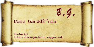 Basz Gardénia névjegykártya